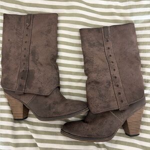 Brown Leather Women's Boots